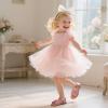 imageOtter MOMO Girls Open Toe Princess Flat Sandals with Comfort Sole Summer SandalsD742 Pink