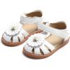 imageOtter MOMO Girls Open Toe Princess Flat Sandals with Comfort Sole Summer SandalsDs05 White