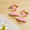 imageOtter MOMO Girls Open Toe Princess Flat Sandals with Comfort Sole Summer SandalsDs08pink