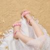 imageOtter MOMO Girls Open Toe Princess Flat Sandals with Comfort Sole Summer SandalsDs08pink