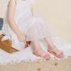 imageOtter MOMO Girls Open Toe Princess Flat Sandals with Comfort Sole Summer SandalsDs08pink