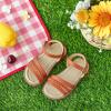 imageOtter MOMO Girls Open Toe Princess Flat Sandals with Comfort Sole Summer SandalsDt01 Brown