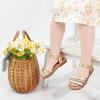 imageOtter MOMO Girls Open Toe Princess Flat Sandals with Comfort Sole Summer SandalsDt01 Gold