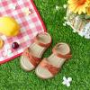 imageOtter MOMO Girls Open Toe Princess Flat Sandals with Comfort Sole Summer SandalsDt02 Brown