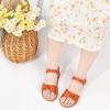 imageOtter MOMO Girls Open Toe Princess Flat Sandals with Comfort Sole Summer SandalsDt02 White