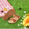 imageOtter MOMO Girls Open Toe Princess Flat Sandals with Comfort Sole Summer SandalsDt03 Brown