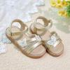 imageOtter MOMO Girls Open Toe Princess Flat Sandals with Comfort Sole Summer SandalsDt04 Gold