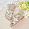 imageOtter MOMO Girls Open Toe Princess Flat Sandals with Comfort Sole Summer SandalsDt04 Gold