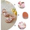 imageOtter MOMO Girls Open Toe Princess Flat Sandals with Comfort Sole Summer SandalsDt04 Pink