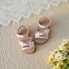imageOtter MOMO Girls Open Toe Princess Flat Sandals with Comfort Sole Summer SandalsDt04 Pink
