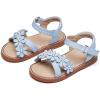 imageOtter MOMO Girls Open Toe Princess Flat Sandals with Comfort Sole Summer SandalsDt05 Blue