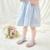 imageOtter MOMO Girls Open Toe Princess Flat Sandals with Comfort Sole Summer SandalsDt05 Blue