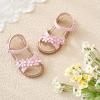 imageOtter MOMO Girls Open Toe Princess Flat Sandals with Comfort Sole Summer SandalsDt05 Pink