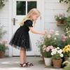 imageOtter MOMO Girls Open Toe Princess Flat Sandals with Comfort Sole Summer SandalsDt06 Black