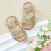 imageOtter MOMO Girls Open Toe Princess Flat Sandals with Comfort Sole Summer SandalsDt06 Gold