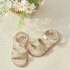 imageOtter MOMO Girls Open Toe Princess Flat Sandals with Comfort Sole Summer SandalsDt06 Gold