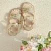 imageOtter MOMO Girls Open Toe Princess Flat Sandals with Comfort Sole Summer SandalsDt06 Gold