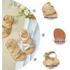 imageOtter MOMO Girls Open Toe Princess Flat Sandals with Comfort Sole Summer SandalsDt07 Gold