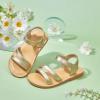 imageOtter MOMO Girls Open Toe Princess Flat Sandals with Comfort Sole Summer SandalsDt08 Gold