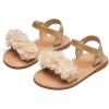 imageOtter MOMO Girls Open Toe Princess Flat Sandals with Comfort Sole Summer SandalsDt09 Gold