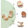 imageOtter MOMO Girls Open Toe Princess Flat Sandals with Comfort Sole Summer SandalsDt09 Gold