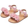 imageOtter MOMO Girls Open Toe Princess Flat Sandals with Comfort Sole Summer SandalsDt09 Pink