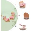 imageOtter MOMO Girls Open Toe Princess Flat Sandals with Comfort Sole Summer SandalsDt09 Pink