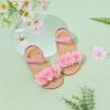 imageOtter MOMO Girls Open Toe Princess Flat Sandals with Comfort Sole Summer SandalsDt09 Pink