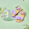 imageOtter MOMO Girls Open Toe Princess Flat Sandals with Comfort Sole Summer SandalsDt09 Purple
