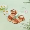 imageOtter MOMO Girls Open Toe Princess Flat Sandals with Comfort Sole Summer SandalsDt10 Brown