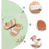 imageOtter MOMO Girls Open Toe Princess Flat Sandals with Comfort Sole Summer SandalsDt10 White