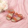 imageOtter MOMO Girls Open Toe Princess Flat Sandals with Comfort Sole Summer SandalsDt11 Brown