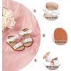 imageOtter MOMO Girls Open Toe Princess Flat Sandals with Comfort Sole Summer SandalsDt11 White