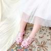 imageOtter MOMO Girls Open Toe Princess Flat Sandals with Comfort Sole Summer SandalsDt12 Pink