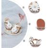 imageOtter MOMO Girls Open Toe Princess Flat Sandals with Comfort Sole Summer SandalsDt12 White