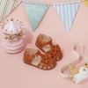 imageOtter MOMO Girls Open Toe Princess Flat Sandals with Comfort Sole Summer SandalsDt13 Brown