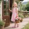 imageOtter MOMO Girls Open Toe Princess Flat Sandals with Comfort Sole Summer SandalsDt13 Pink