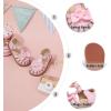 imageOtter MOMO Girls Open Toe Princess Flat Sandals with Comfort Sole Summer SandalsDt13 Pink