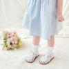 imageOtter MOMO Girls Open Toe Princess Flat Sandals with Comfort Sole Summer SandalsDt13 White