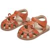 imageOtter MOMO Girls Open Toe Princess Flat Sandals with Comfort Sole Summer SandalsDt14 Brown