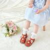 imageOtter MOMO Girls Open Toe Princess Flat Sandals with Comfort Sole Summer SandalsDt14 Brown