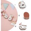 imageOtter MOMO Girls Open Toe Princess Flat Sandals with Comfort Sole Summer SandalsDt14 White