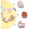 imageOtter MOMO Girls Open Toe Princess Flat Sandals with Comfort Sole Summer SandalsDt15 Pink