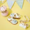 imageOtter MOMO Girls Open Toe Princess Flat Sandals with Comfort Sole Summer SandalsDt15 White