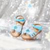 imageOtter MOMO Girls Open Toe Princess Flat Sandals with Comfort Sole Summer SandalsDt16 Blue