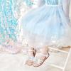 imageOtter MOMO Girls Open Toe Princess Flat Sandals with Comfort Sole Summer SandalsDt16 White