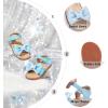 imageOtter MOMO Girls Open Toe Princess Flat Sandals with Comfort Sole Summer SandalsDt17 Blue