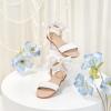 imageOtter MOMO Girls Open Toe Princess Flat Sandals with Comfort Sole Summer SandalsDt18 White