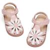 imageOtter MOMO Girls Open Toe Princess Flat Sandals with Comfort Sole Summer SandalsDt15 Pink