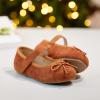 imageOtter MOMO Toddler Little Girls Princess Shoes Mary Jane Ballerina Flats Flower Girl Dress ShoesBrownd318
